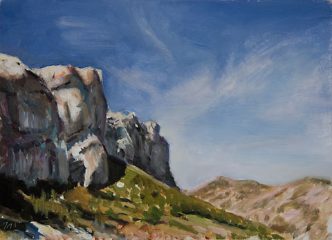 daily painting titled High Country