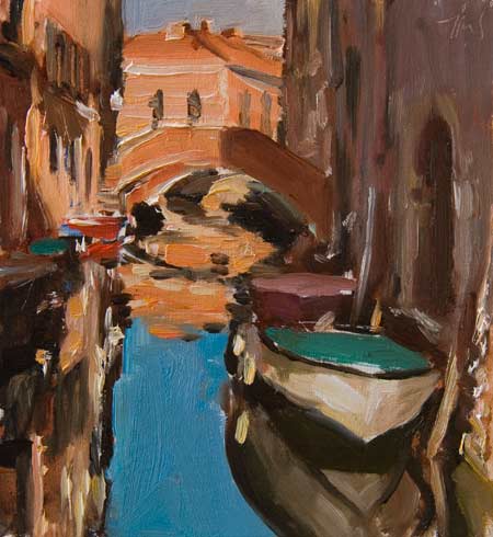 daily painting titled Venice, study #1