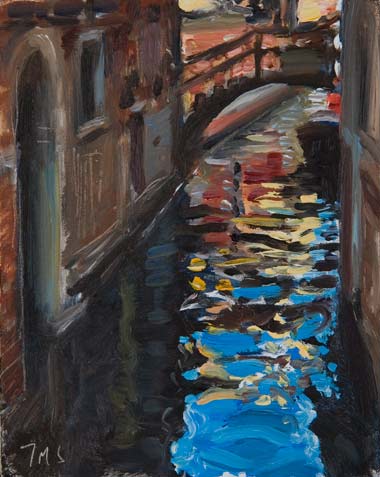 daily painting titled Venetian Reflections
