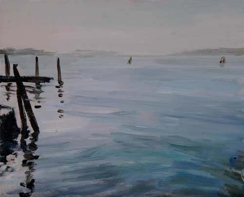 daily painting titled Morning, Giudecca