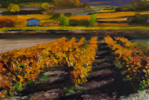 daily painting titled Vines from my Window