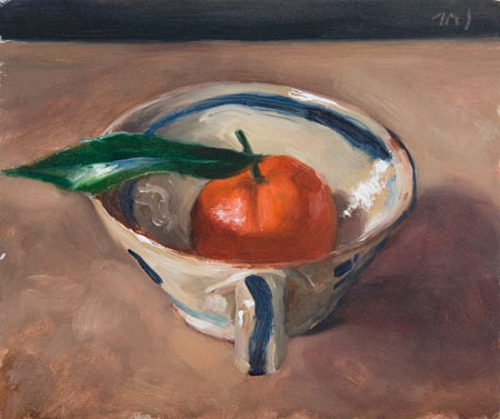 daily painting titled Clementine in a Cup