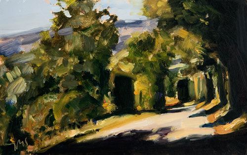 daily painting titled Chemin des Demoiselles Coiffees