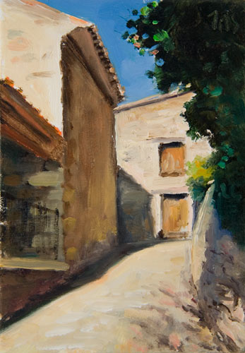 daily painting titled Petite Rue Ã  Crillon-le-Brave