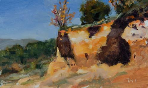 daily painting titled The Ochre Quarry