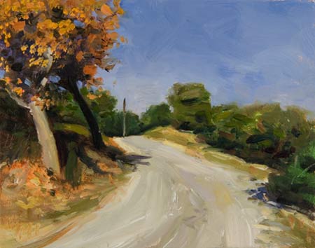 daily painting titled Chemin Montant