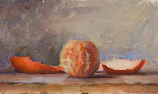daily painting titled Tangerine and Peel