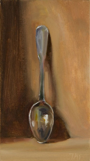 daily painting titled Silver Spoon