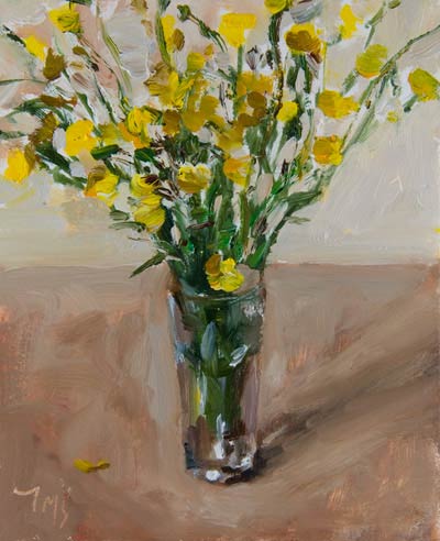 daily painting titled Buttercups