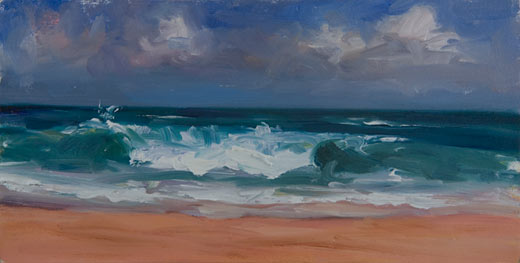daily painting titled Rough Sea, Andalucia (Spain)