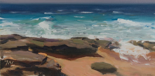 daily painting titled Cape Trafalgar, Andalucia