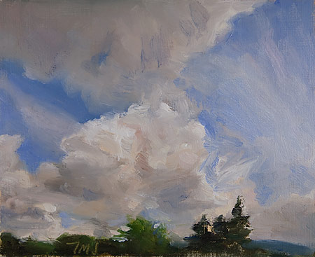 daily painting titled Clearing Storm