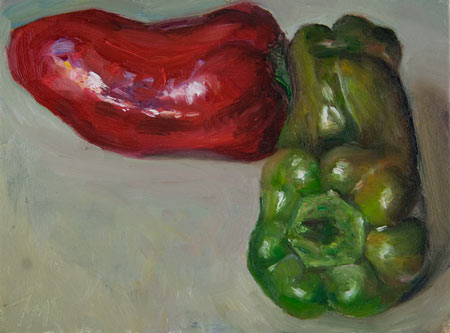 daily painting titled Peppers