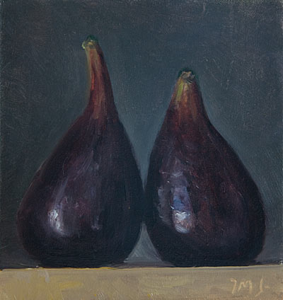 daily painting titled Two Figs
