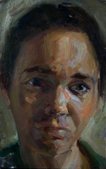 daily painting titled Head of a Woman