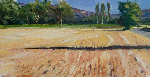 daily painting titled After the Harvest