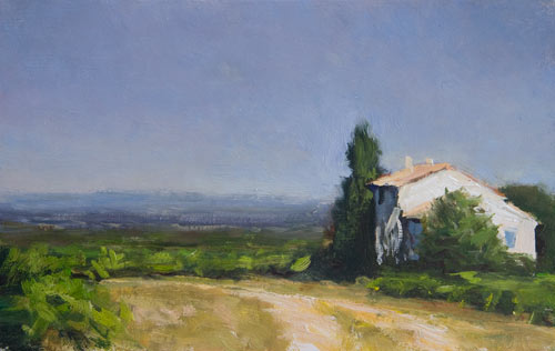 daily painting titled Above Gigondas