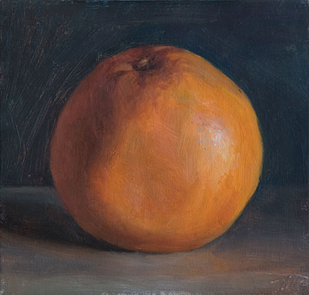 daily painting titled Orange