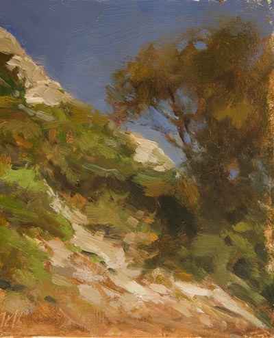 daily painting titled Path in the Dentelles