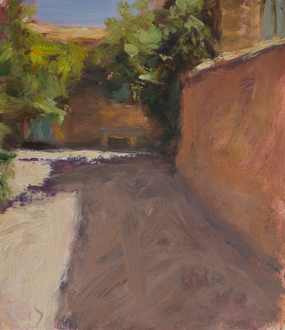 daily painting titled Courtyard