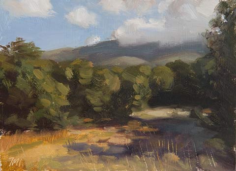daily painting titled Autumn Morning
