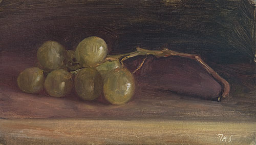 daily painting titled White Grapes