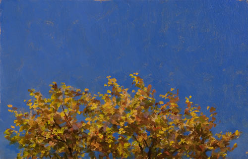 daily painting titled Blue and Gold