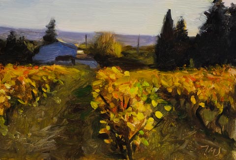 daily painting titled An Autumn Morning