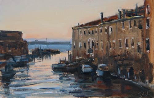 daily painting titled Rio del Ponte Longo, Giudecca
