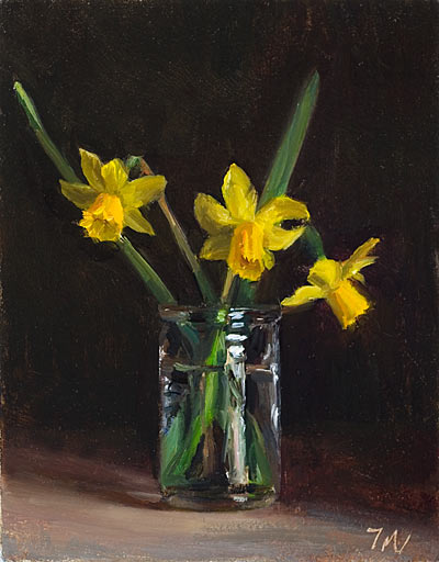 daily painting titled Daffodils