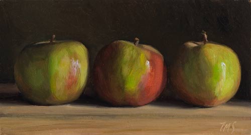 daily painting titled Three Cox's Orange Pippins