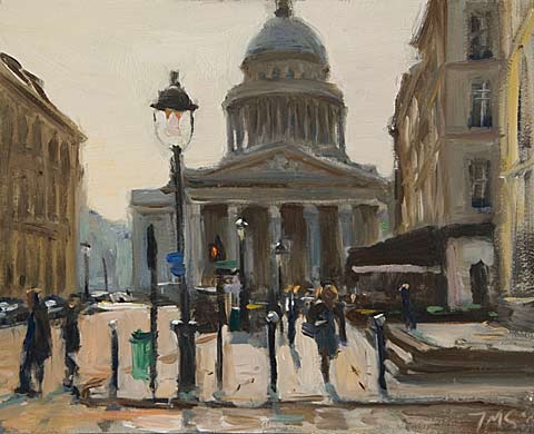 daily painting titled Le PanthÃ©on, Morning