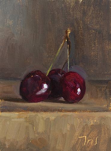 daily painting titled Cherries #2
