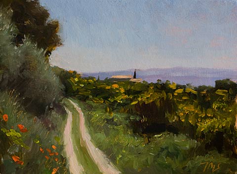 daily painting titled Above Crillon-le-Brave