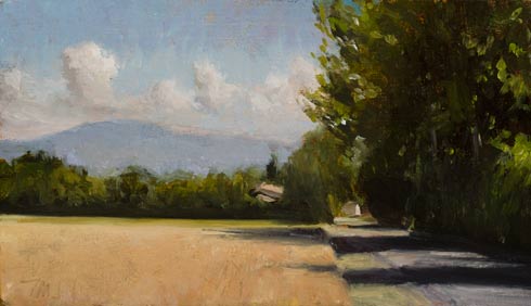 daily painting titled Mont Ventoux from Monteux