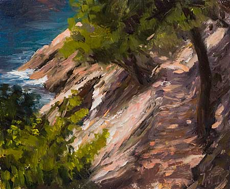 daily painting titled Path by the Sea
