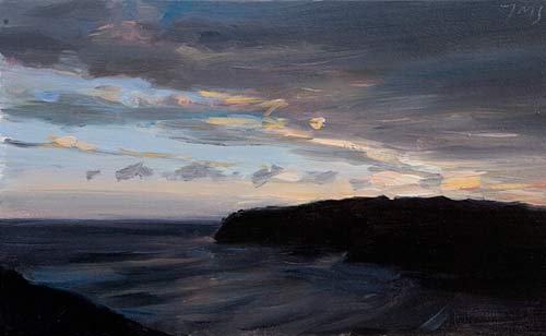 daily painting titled Evening Sky, Torimbia
