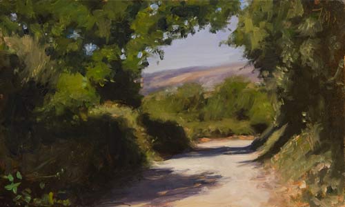 daily painting titled A Road in Provence