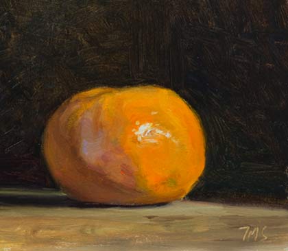daily painting titled Mandarin orange