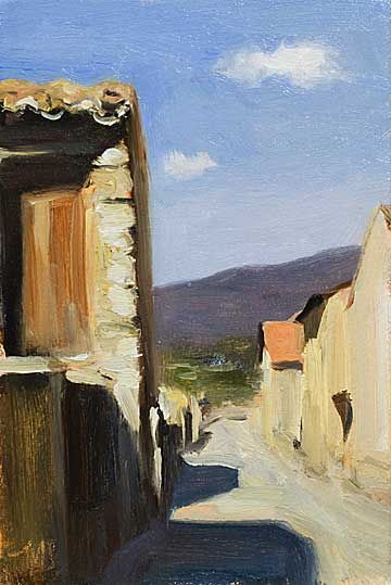 daily painting titled Chemin Ã  Bedoin