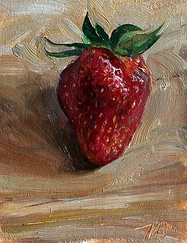 daily painting titled Strawberry