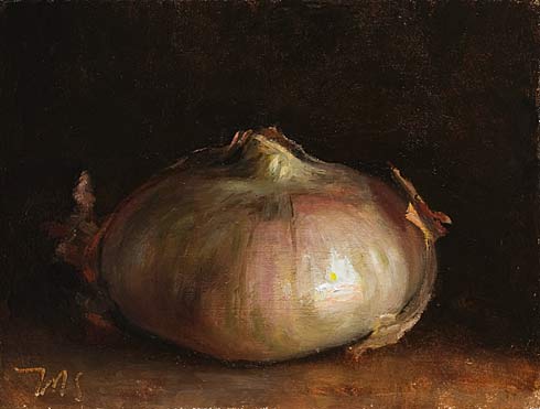 daily painting titled New seasons onion