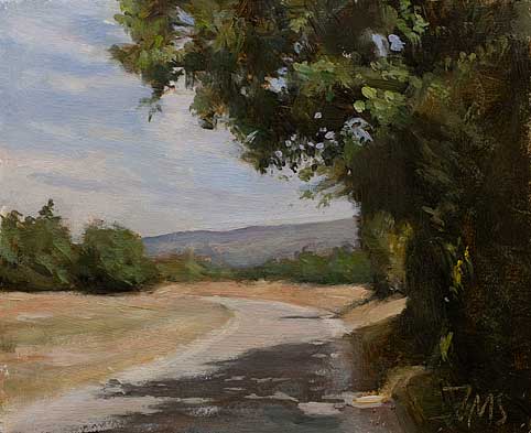 daily painting titled September road