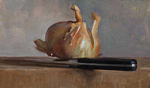 daily painting titled Onion and Sabatier