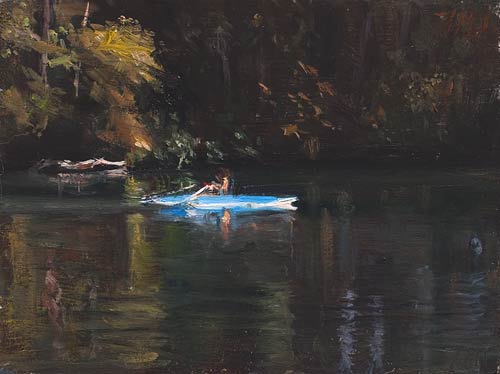 daily painting titled On the river
