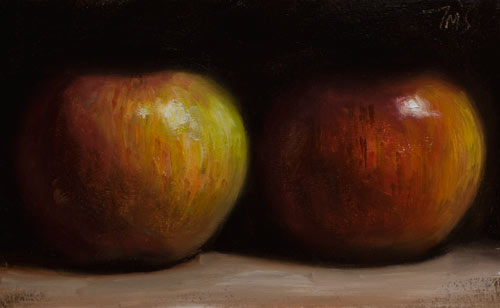 daily painting titled Cox's Orange Pippins