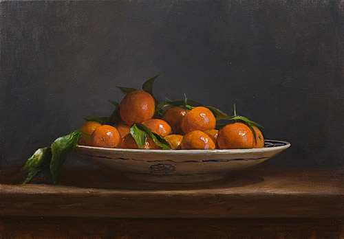 daily painting titled Bowl of Clementines