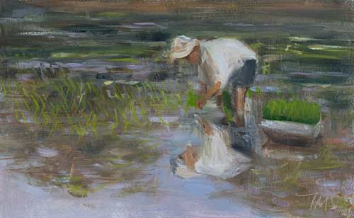 daily painting titled Planting