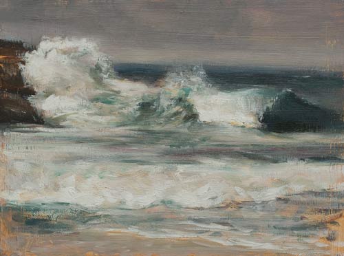 daily painting titled Morning surf