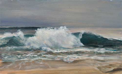 daily painting titled Evening surf